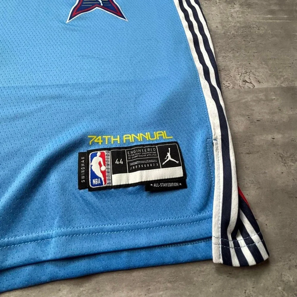 Jordan Swingman Jersey Mens 44 Blue 2025 NBA All Star Game Stephen Curry